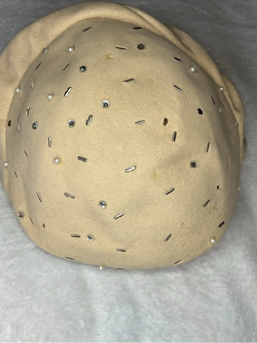 Vintage Glenover 100% Wool Beige Hat | Classic Structured Retro Style